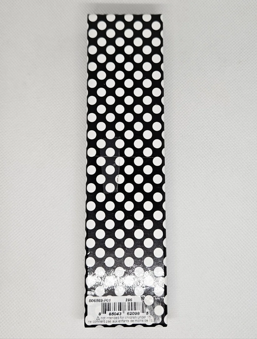 Betsey Johnson Crystal Pen Black Kiss Print With Bow Charm